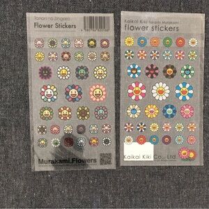 Takashi Murakami Flower Sticker Set of 2